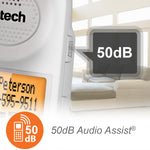 VTech SN5147 Amplified Corded/Cordless Senior Phone with Answering Machine, Big Buttons, 90dB Extra-Loud Ringer, 50dB Audio Assist, Call Blocker