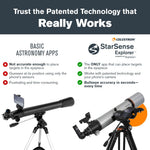 Celestron StarSense Explorer DX 102AZ App-Enabled Telescope – 102mm Refractor with Smartphone Dock & StarSense App – iPhone & Android Compatible – Easy-to-Use for Beginners