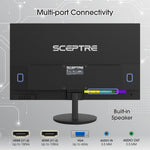 Sceptre E275W-19203R 27 inch1080P LED Monitor 99% sRGB 2X HDMI VGA Build-In Speakers, Machine Black (E275W-19203R series)