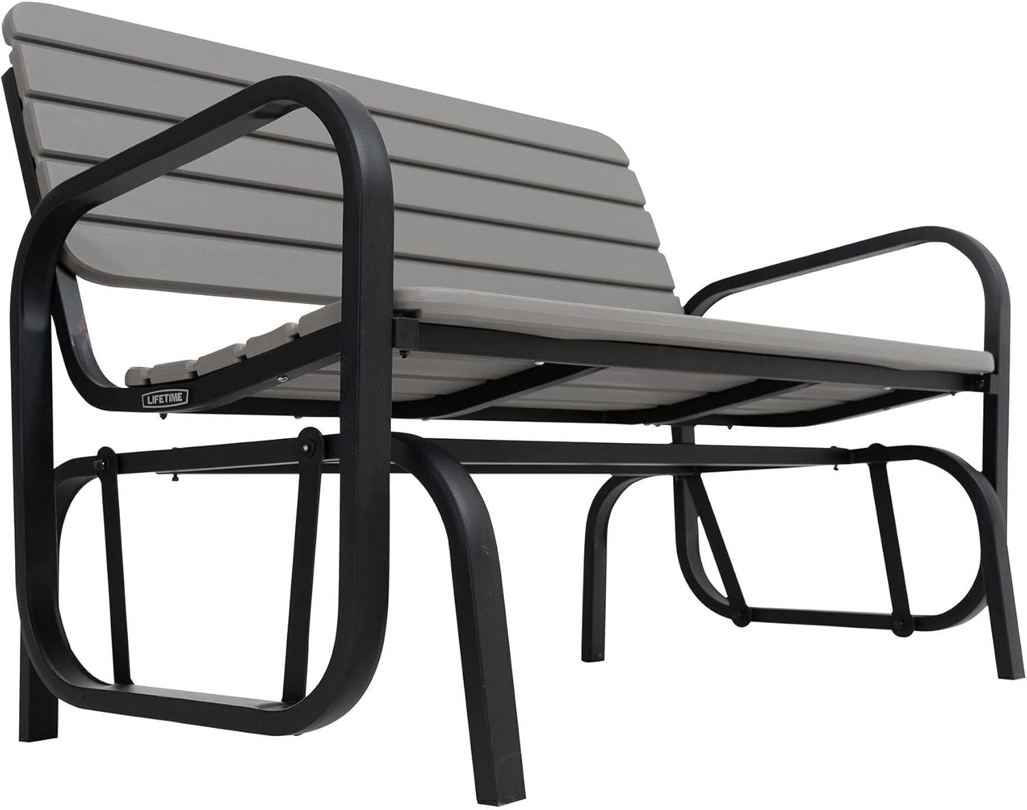 Lifetime 60361 Outdoor Swing Glider Bench, Storm Dust