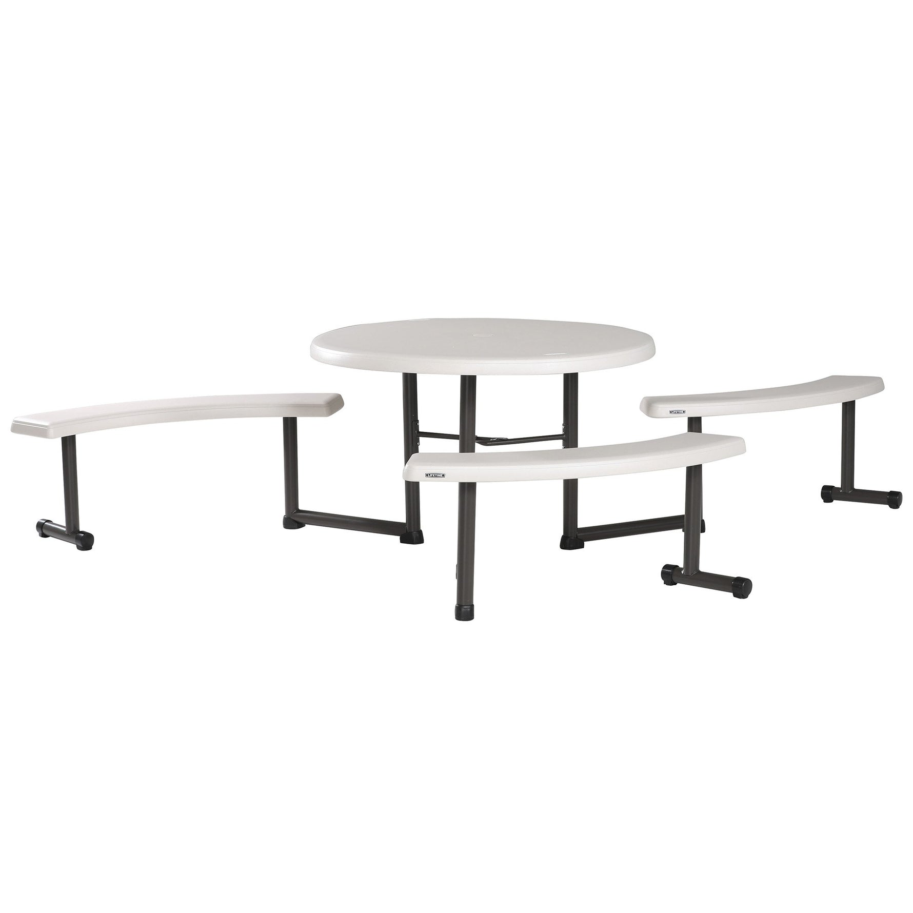LIFETIME 260205 Picnic Table, 44-Inch, Almond