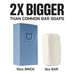 Duke Cannon Big Brick of Soap – Sandalwood + Lavender Scent – Large Triple-Milled Bar Soap for Men, Long-Lasting, Moisturizing with Natural Oils, Supports U.S. Veterans, Midnight Swim (10 oz.)
