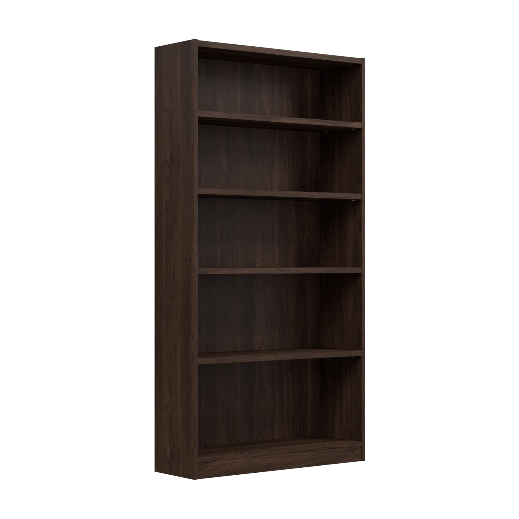 Bush Home Universal Small 2 Shelf Bookcase in Black, Low Storage and Display Bookshelf for Home Office or Living Room Organization