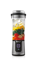 Ninja BC151BK Blast Portable Blender, Cordless, 18oz. Vessel, Personal Blender-for Shakes & Smoothies, BPA Free, Leakproof-Lid & Sip Spout, USB-C Rechargeable, Dishwasher Safe Parts, Black