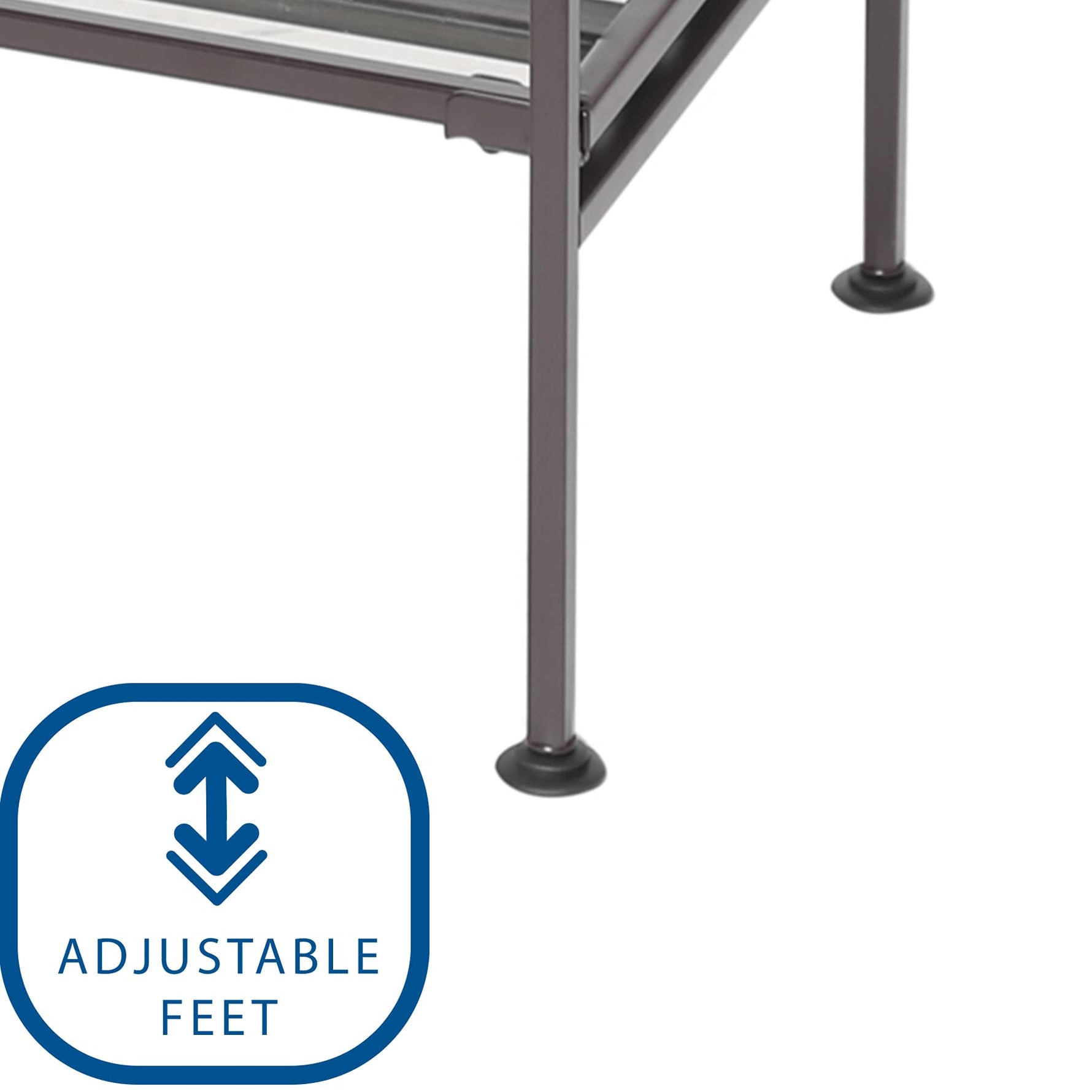 3-Tier Stackable 1" Slat Steel Frame Shoe Rack, 27.25"W x 12.75"D, Espresso | Interlocking modular design maximizes storage while the sturdy steel frame holds up to 12 pairs of shoes (Patented Design)
