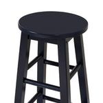Linon Natural Barstool with Round Seat, 24-Inch