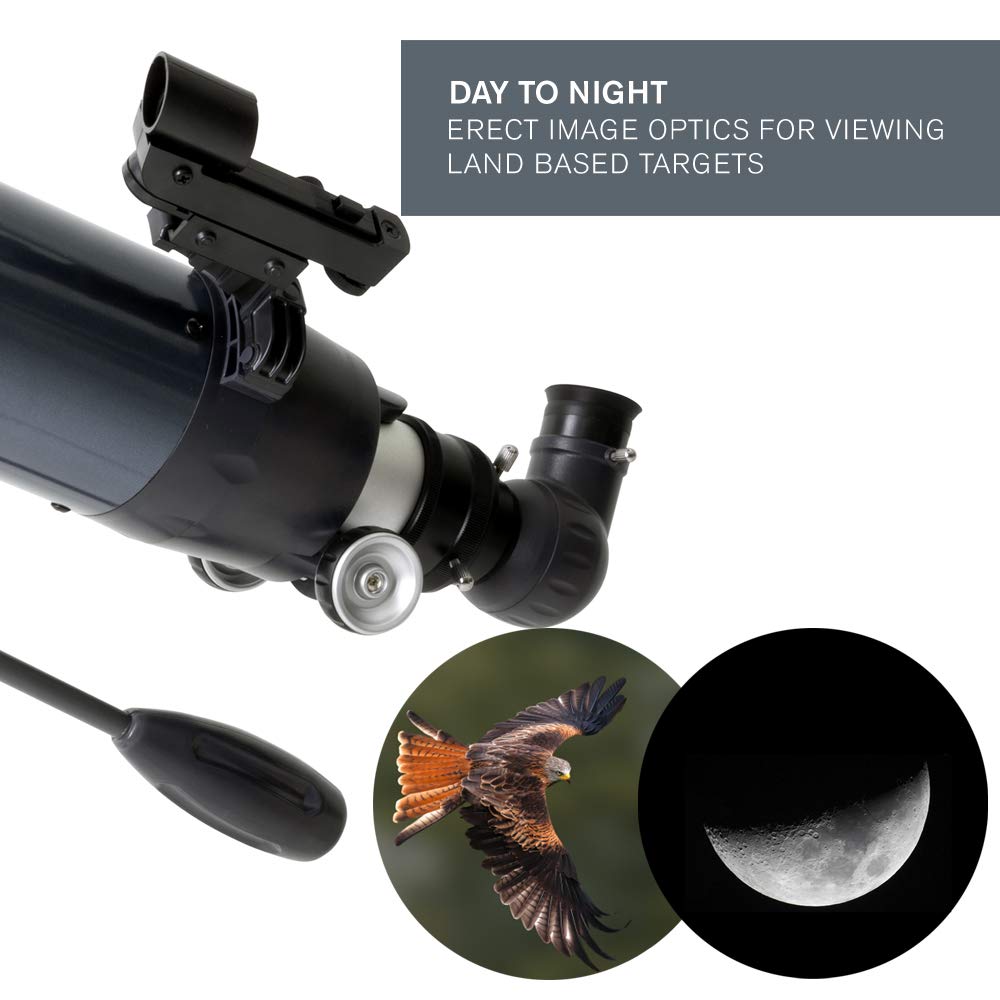 Celestron – AstroMaster 102AZ Telescope – Short-Tube Refractor Telescope – Fully-Coated Glass Optics – Adjustable-Height Tripod – Bonus Astronomy Software Package