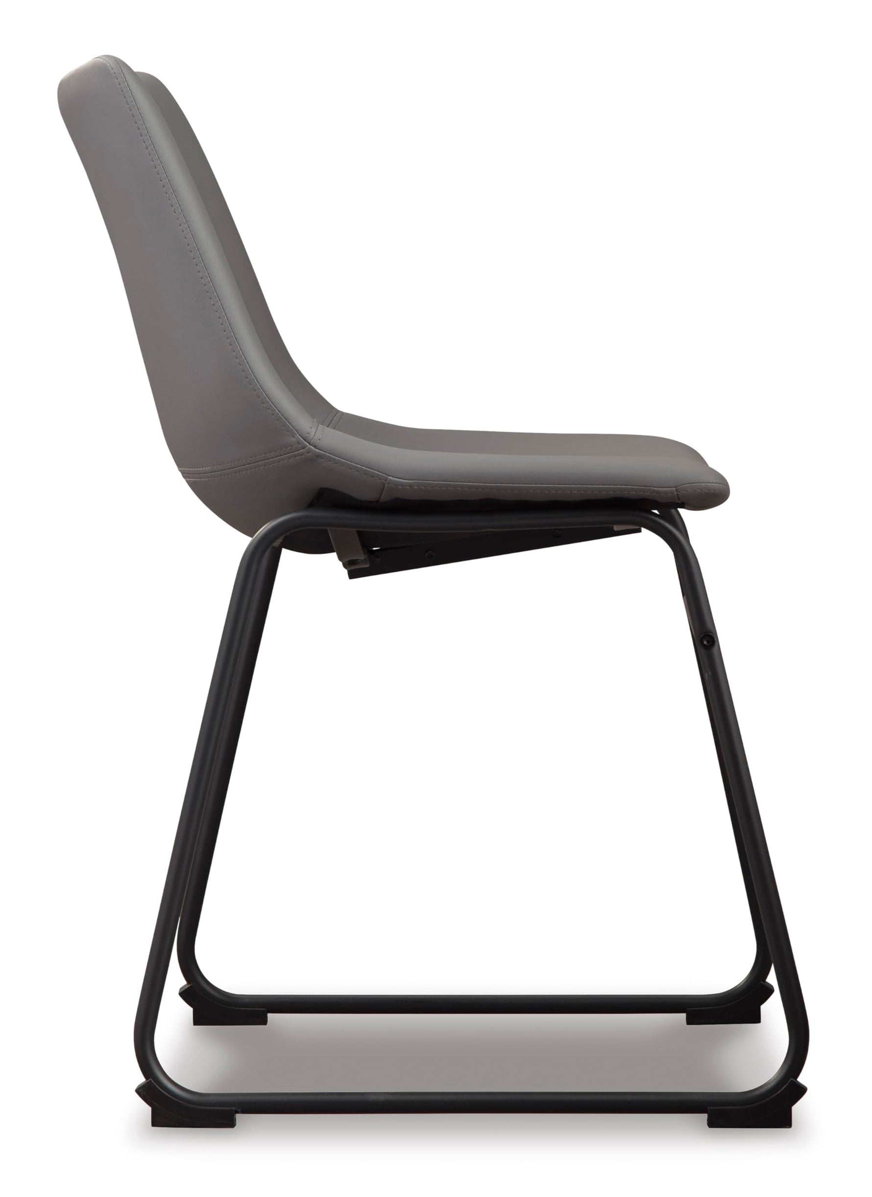 Signature Design by Ashley Mid Century Centiar 18.75" Dining Bucket Chair, 2 Count, Black and Brown