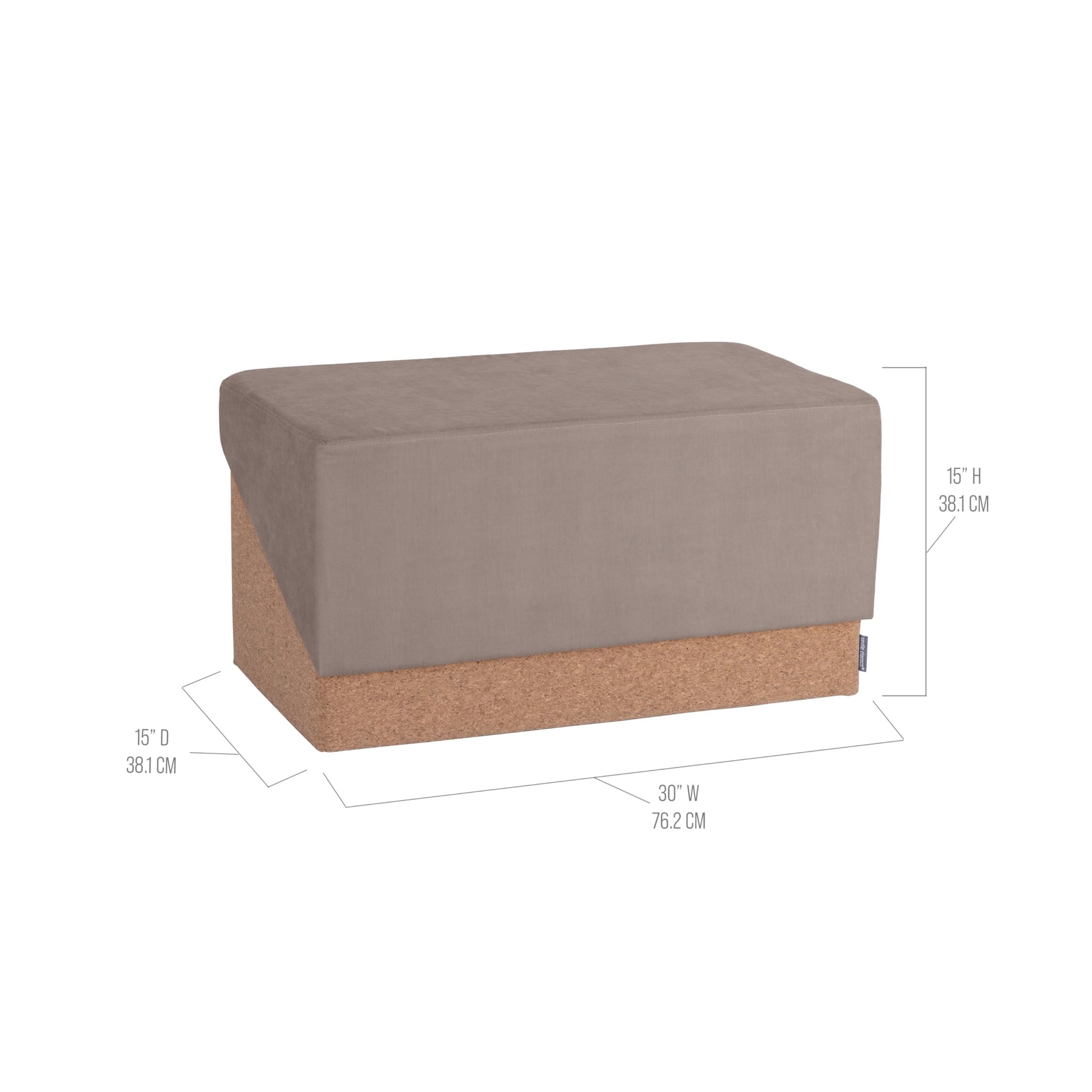 Seville Classics Cushioned Fabric Ottoman Hidden Storage Chest Footrest Chair, Padded Seat for Bedroom, Dorm, Loft, Living Room, Entryway, Hallway, Blue Velvet, 30" Bench