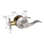 Design House 700534 Springdale Privacy Bed and Bath Door Lever Oil Rubbed Bronze