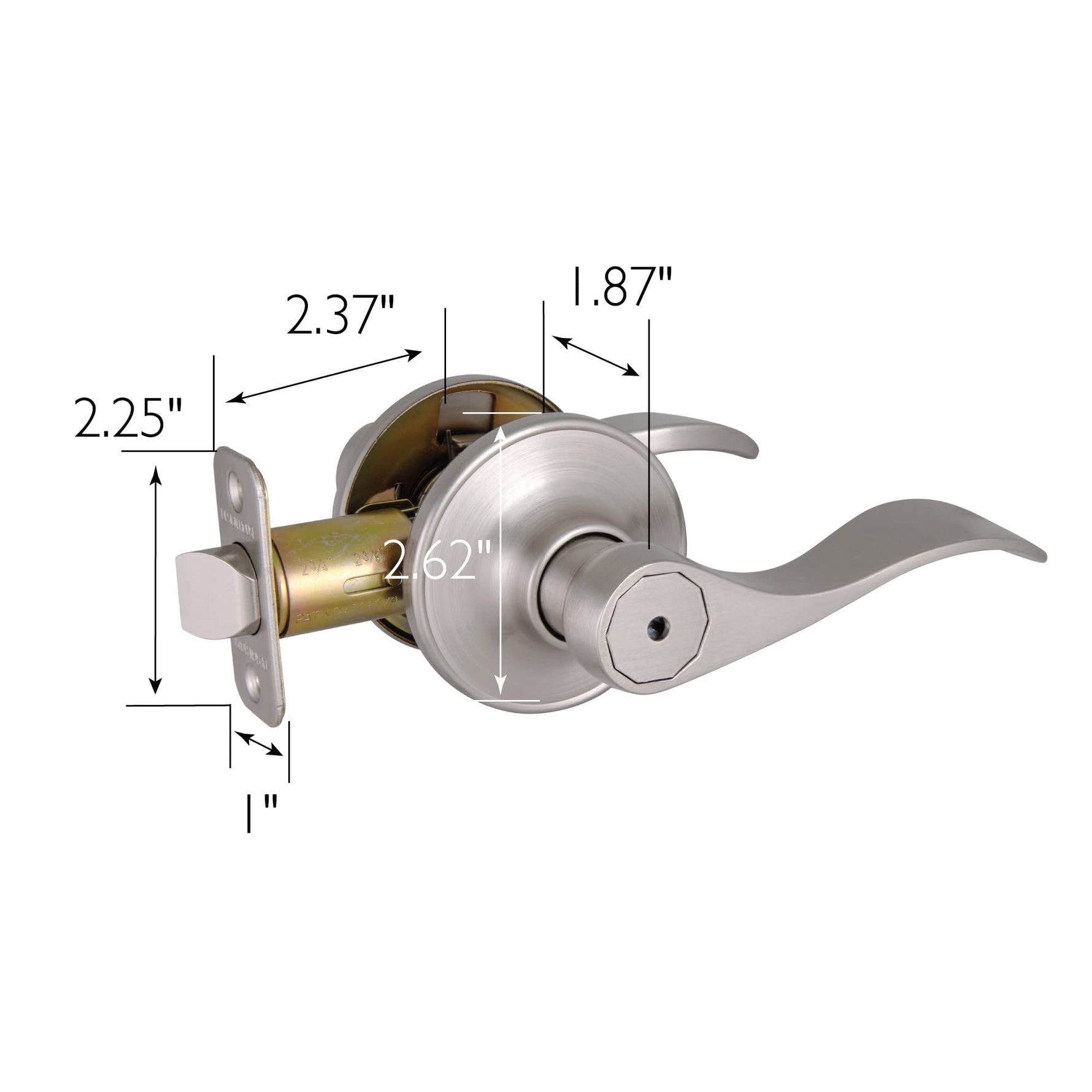 Design House 700534 Springdale Privacy Bed and Bath Door Lever Oil Rubbed Bronze