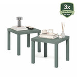 Furinno Classic Homey Square Parsons Side End Table, 1-Pack, Black