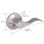 Design House 700534 Springdale Privacy Bed and Bath Door Lever Oil Rubbed Bronze