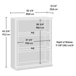 Sauder Miscellaneous Storage 3-Shelf Bookcase/ Book shelf, Oiled Oak finish