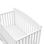 Graco Benton 5-in-1 Convertible Crib – GREENGUARD Gold Certified, Converts from Baby Crib to Toddler Bed, Daybed and Full-Size Bed, Fits Standard Full-Size Crib Mattress (White)