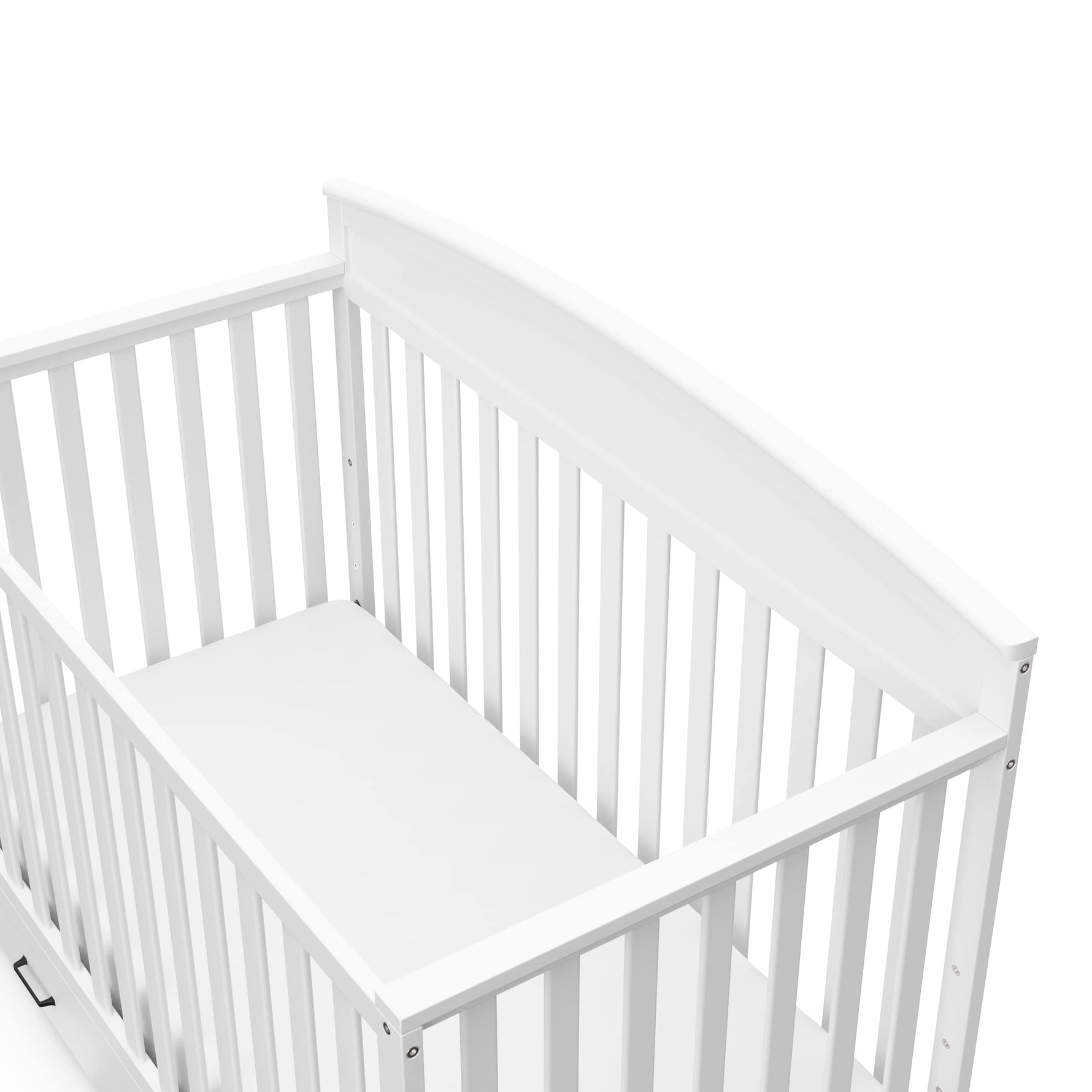 Graco Benton 5-in-1 Convertible Crib – GREENGUARD Gold Certified, Converts from Baby Crib to Toddler Bed, Daybed and Full-Size Bed, Fits Standard Full-Size Crib Mattress (White)