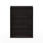 Furinno PASIR Book Shelf, 3-Tier Bookshelf, Storage Shelves Bookcase, 9.7 x 23.7 x 31.5, for Living Room, Bedroom, Home Office, Plain White