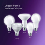 PHILIPS LED 60W A19 4-Pack Ultra Definition Daylight (5000K) 800 Lumen (8W = 60W) Dimmable Frosted Flicker-Free Light Bulbs