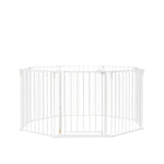 Regalo Safety 192" Super Wide Baby Gate & Play Yard, 2-in-1 Convertible Extra Wide Safety Barrier, Hardware Mounted for Toddlers & Pets, Tested & Safe for 30 Years, American Designed & Owned, White