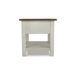 Signature Design by Ashley Bolanburg End Table for Living Room, Two-Tone Distressed Wood Side Table with Smooth-Gliding Drawer, Farmhouse Plank-Style Top, Ideal Night Stand Use, Antique White/Oak