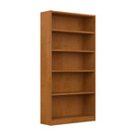 Bush Home Universal Small 2 Shelf Bookcase in Black, Low Storage and Display Bookshelf for Home Office or Living Room Organization