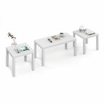 Furinno CLASSIC Coffee Table, Modern Rectangle Coffee Table with 1.8" Triple Thick Tabletop, Side Table, Toolless Assembly, for Living Room, Home Office, Black