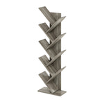 Furinno LUDER Book Shelf, 5-Cube Bookshelf, Reversible Bookcase, 9.4 x 19.5 x 31.5, Easy Assembly, for Living Room, Bedroom, Home Office, White