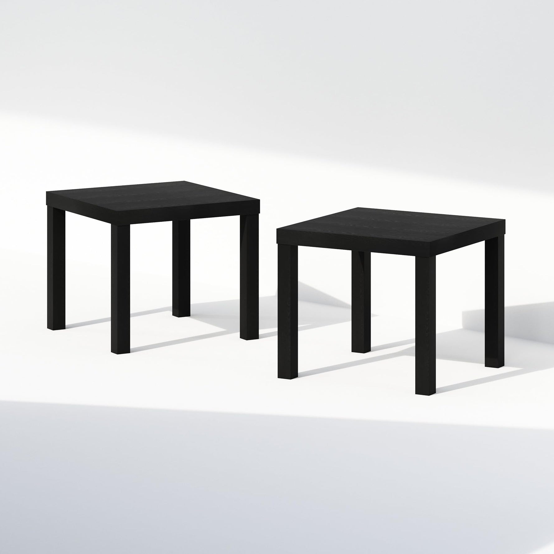 Furinno CLASSIC Coffee Table, Modern Rectangle Coffee Table with 1.8" Triple Thick Tabletop, Side Table, Toolless Assembly, for Living Room, Home Office, Black