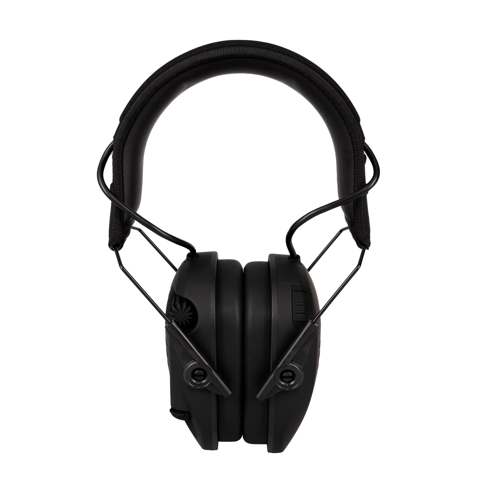WALKER'S Razor Rechargeable Electronic Muff - HD Speakers 21dB NRR Compact Collapsible Hunting Shooting Hearing Protection Earmuffs, USB Charging Cable Included, Black