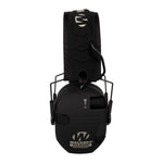 WALKER'S Razor Rechargeable Electronic Muff - HD Speakers 21dB NRR Compact Collapsible Hunting Shooting Hearing Protection Earmuffs, USB Charging Cable Included, Black
