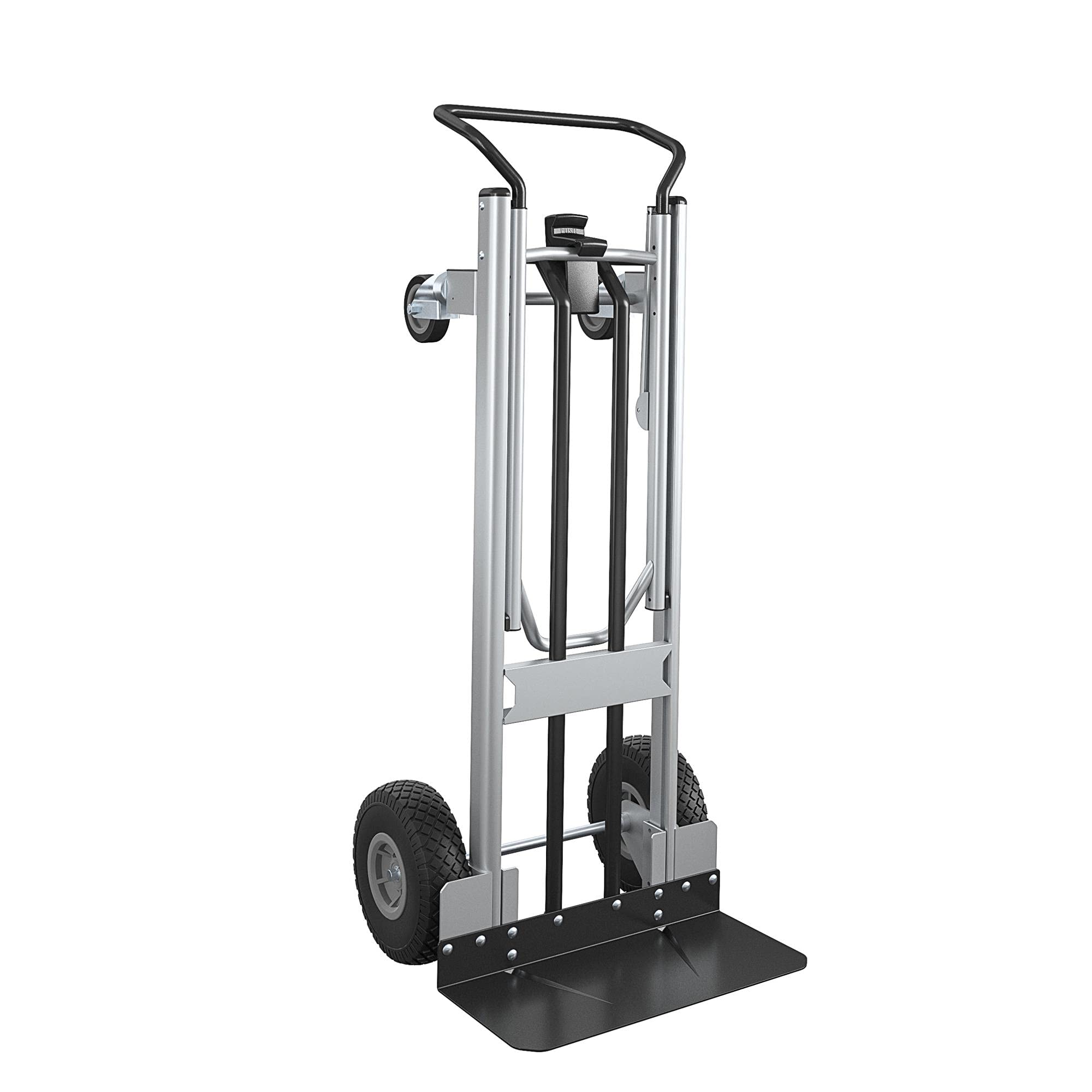 Cosco 12204ASB1E 2-in-1 Hybrid Handtruck, Commercial Use, Silver