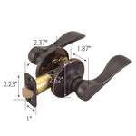 Design House 700534 Springdale Privacy Bed and Bath Door Lever Oil Rubbed Bronze