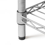 5-Tier Steel Wire Shelving, 30"W x 14"D x 61.5"H | Durable solid steel wire storage rack with adjustable shelves featuring 300 pounds per shelf weight capacity for home use