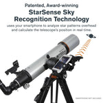 Celestron StarSense Explorer DX 102AZ App-Enabled Telescope – 102mm Refractor with Smartphone Dock & StarSense App – iPhone & Android Compatible – Easy-to-Use for Beginners
