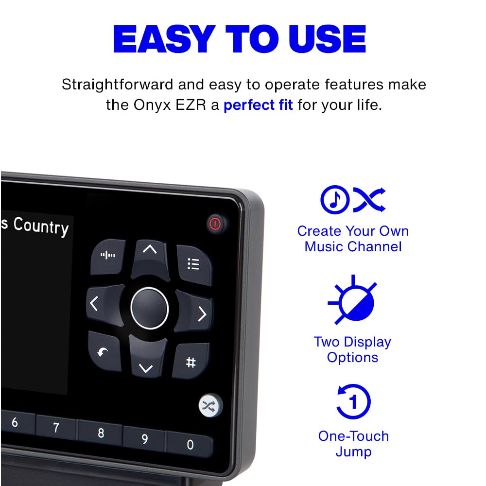 Onyx EZR Satellite Radio with Vehicle Kit (SXEZR1V1) | SiriusXM