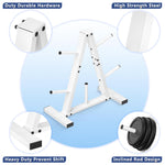 Weight Plate Rack, Weight Tree, Home Gym Storage Stand, Holds 300 lbs