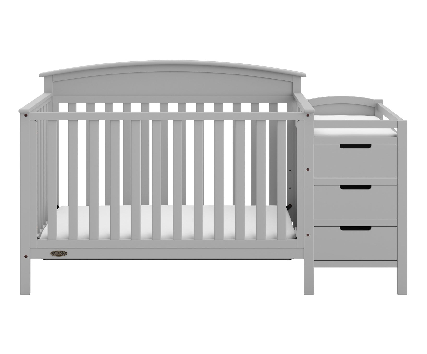Graco Benton 5-in-1 Convertible Crib – GREENGUARD Gold Certified, Converts from Baby Crib to Toddler Bed, Daybed and Full-Size Bed, Fits Standard Full-Size Crib Mattress (White)