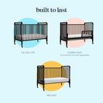 daVinci Jenny Lind 3-in-1 Baby Crib Convertible to Toddler Bed, Daybed - Easy to Assemble - GREENGUARD Gold Certified - 4 Adjustable Mattress Heights, Conversion Kit Sold Separately - White
