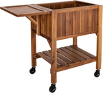 Seville Classics Acacia Wood Raised Garden Bed Planter