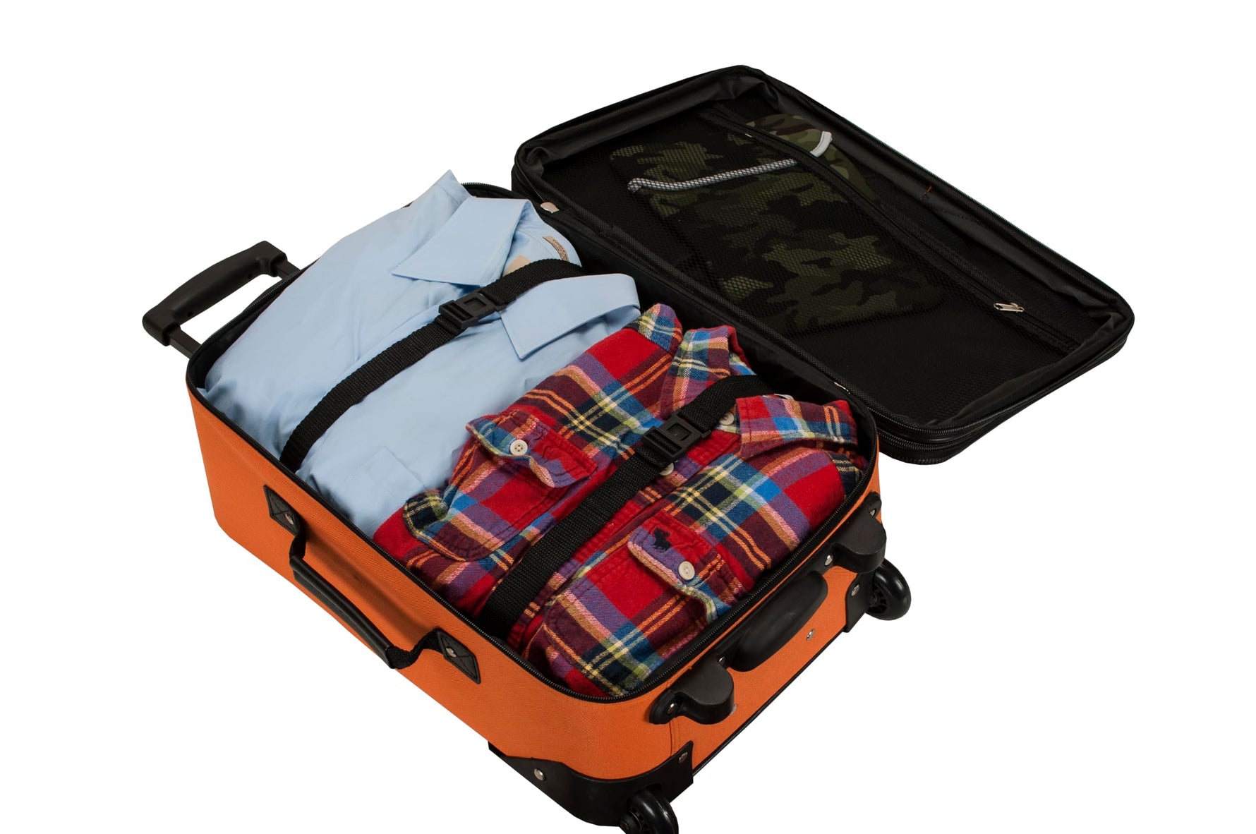 Rockland Pasadena Expandable Spinner Carry-on 19", Black