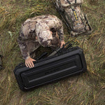 Plano All Weather 42” Tactical Gun Case with Wheels, Black with Pluck-to-Fit Foam, Watertight & Dust-Proof Shield Protection, TSA Airline Approved for Travel