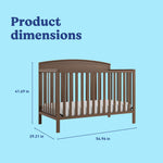 Graco Benton 5-in-1 Convertible Crib – GREENGUARD Gold Certified, Converts from Baby Crib to Toddler Bed, Daybed and Full-Size Bed, Fits Standard Full-Size Crib Mattress (White)