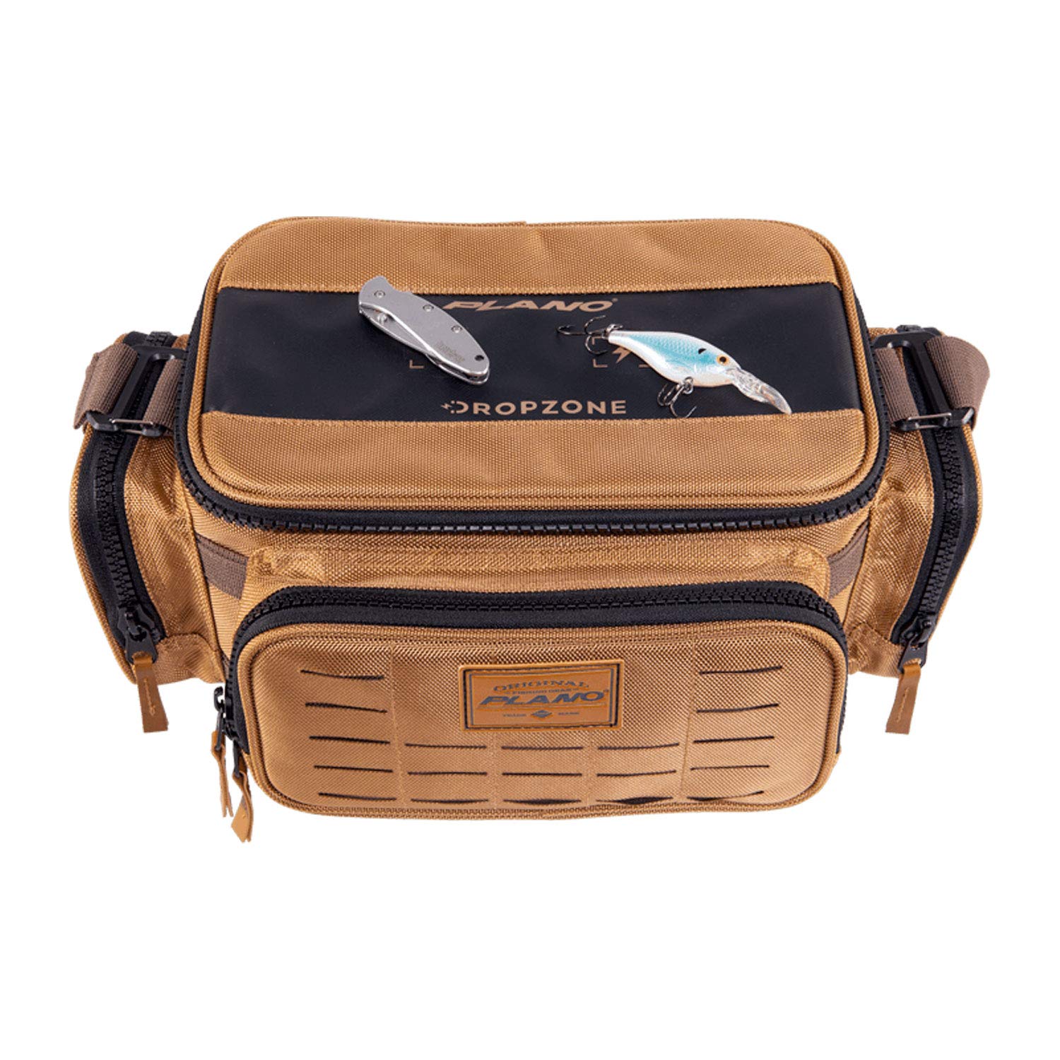Plano Guide Series 3500 Tackle Bag, Beige, Includes 5 3500 Stowaway Organization Boxes, Premium Soft Fishing Tackle Storage, Waterproof & Non-Skid Base