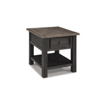 Signature Design by Ashley Bolanburg End Table for Living Room, Two-Tone Distressed Wood Side Table with Smooth-Gliding Drawer, Farmhouse Plank-Style Top, Ideal Night Stand Use, Antique White/Oak
