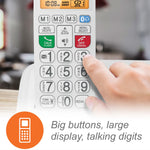VTech SN5147 Amplified Corded/Cordless Senior Phone with Answering Machine, Big Buttons, 90dB Extra-Loud Ringer, 50dB Audio Assist, Call Blocker