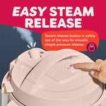 Instant Pot 4QT RIO Mini 7-in-1 Multi-Cooker, Pressure Cooker, Slow cook, Sauté, Steam, Rice Maker, Yogurt, & Warmer, Rosewater, 4 Quarts