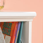 Sauder Pogo Toy Storage Chest Organizer, Kids Bookcase, Toy Box Bin for Bedroom, Living Room, in Soft White finish