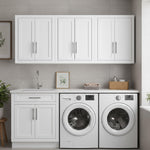 Crosley Furniture Savannah Wall Mounted Bathroom Storage Medicine Cabinet with Shelves, White