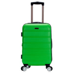 Rockland Melbourne Hardside Expandable Spinner Wheel Luggage, Checked Large 28", Black