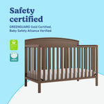 Graco Benton 5-in-1 Convertible Crib – GREENGUARD Gold Certified, Converts from Baby Crib to Toddler Bed, Daybed and Full-Size Bed, Fits Standard Full-Size Crib Mattress (White)